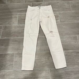 Flying Monkey Jeans Women’s 30 White Distressed Denim Made In The USA